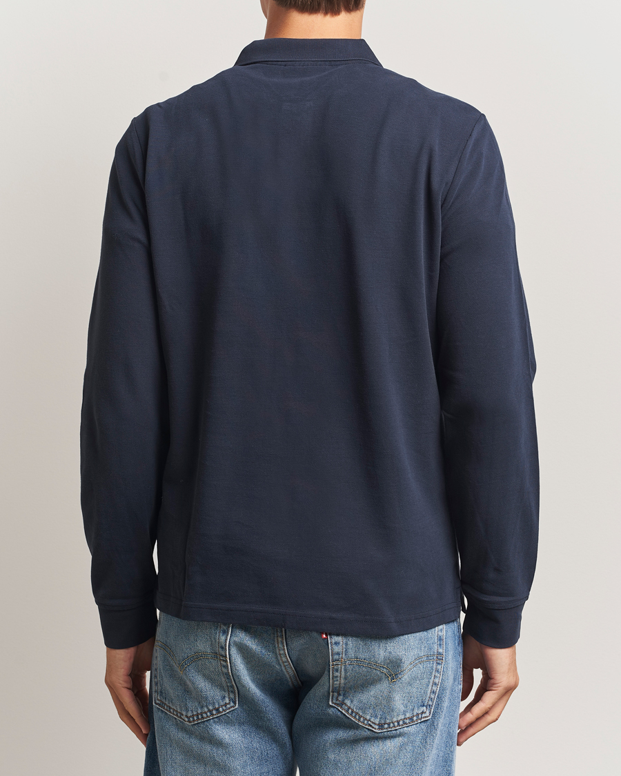 Herren | Pullover | Morris | Camden Long Sleeve Polo Shirt Navy