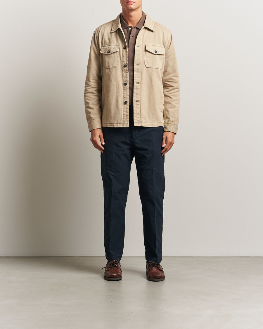 Herren | Hemden | Morris | Alain Twill Shirt Jacket Khaki