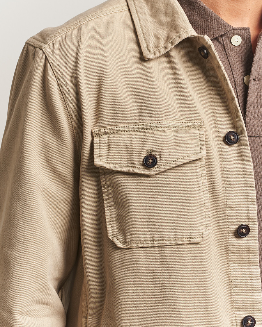 Herren | Hemden | Morris | Alain Twill Shirt Jacket Khaki