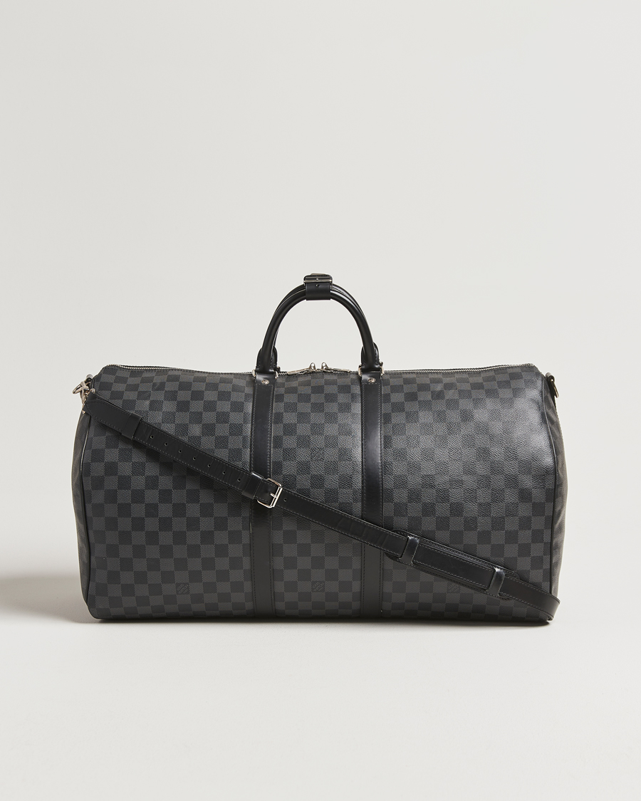 Herren | Louis Vuitton Pre-Owned Keepall Bandoulière 55 Damier Graphite | Louis Vuitton Pre-Owned | Keepall Bandoulière 55 Damier Graphite