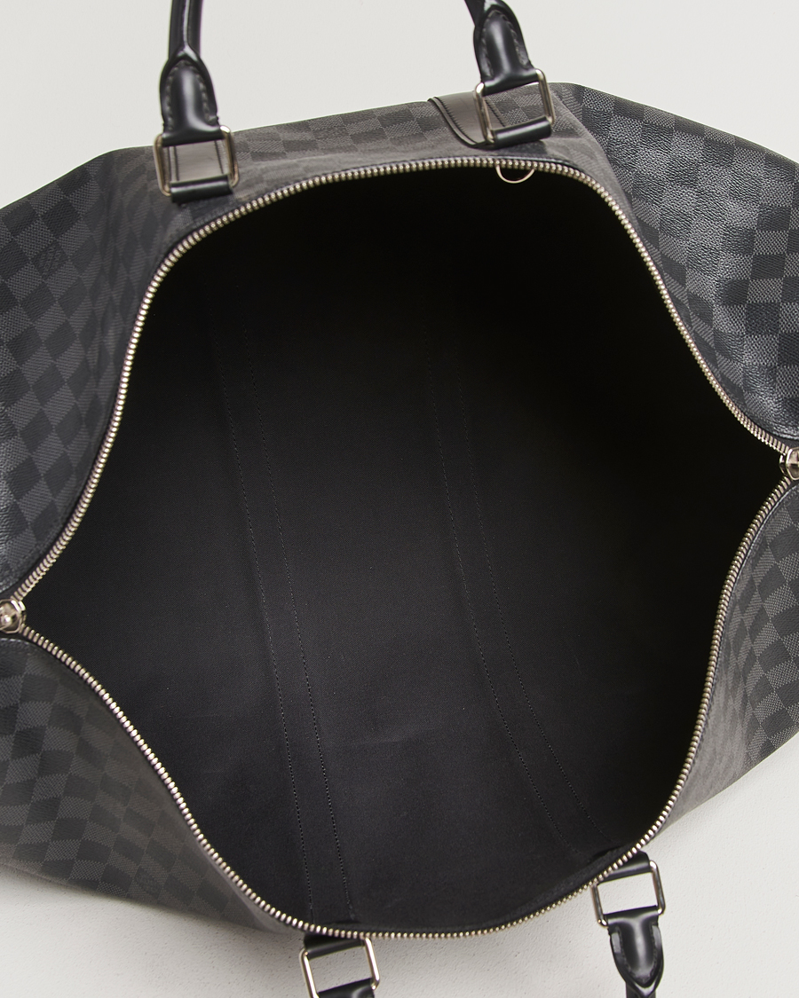Herren | Louis Vuitton Pre-Owned Keepall Bandoulière 55 Damier Graphite | Louis Vuitton Pre-Owned | Keepall Bandoulière 55 Damier Graphite