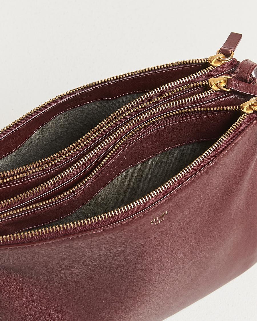 Herren | Celine Pre-Owned Trio Bag Medium Bordeaux | Celine Pre-Owned | Trio Bag Medium Bordeaux