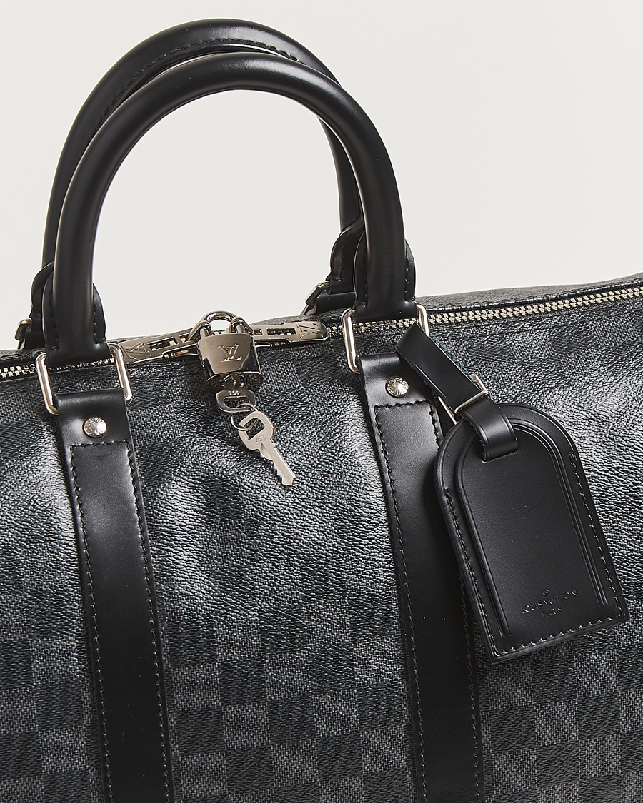 Herren | Louis Vuitton Pre-Owned Keepall Bandoulière 45 Damier Graphite | Louis Vuitton Pre-Owned | Keepall Bandoulière 45 Damier Graphite