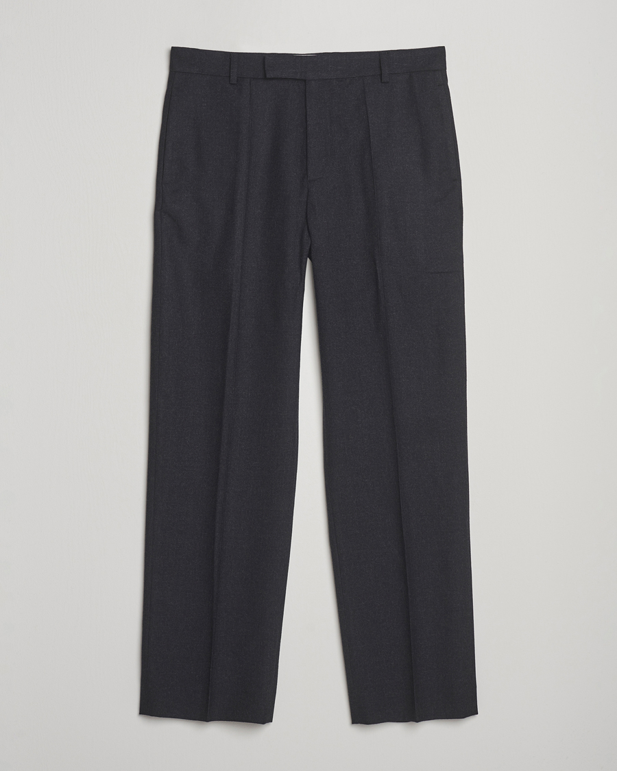 Herren | Hosen | Palmes | Wool Pleated Trousers Black