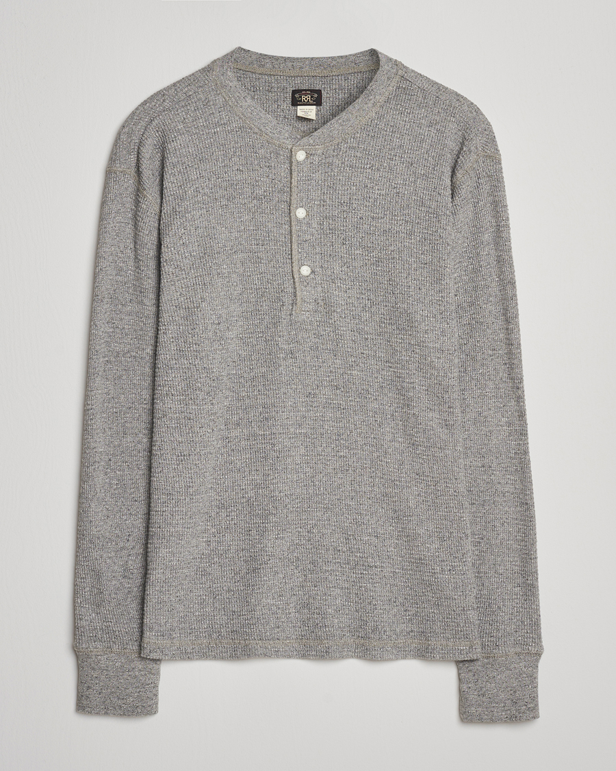Herren | Pullover | RRL | Long Sleeve Henley Grey
