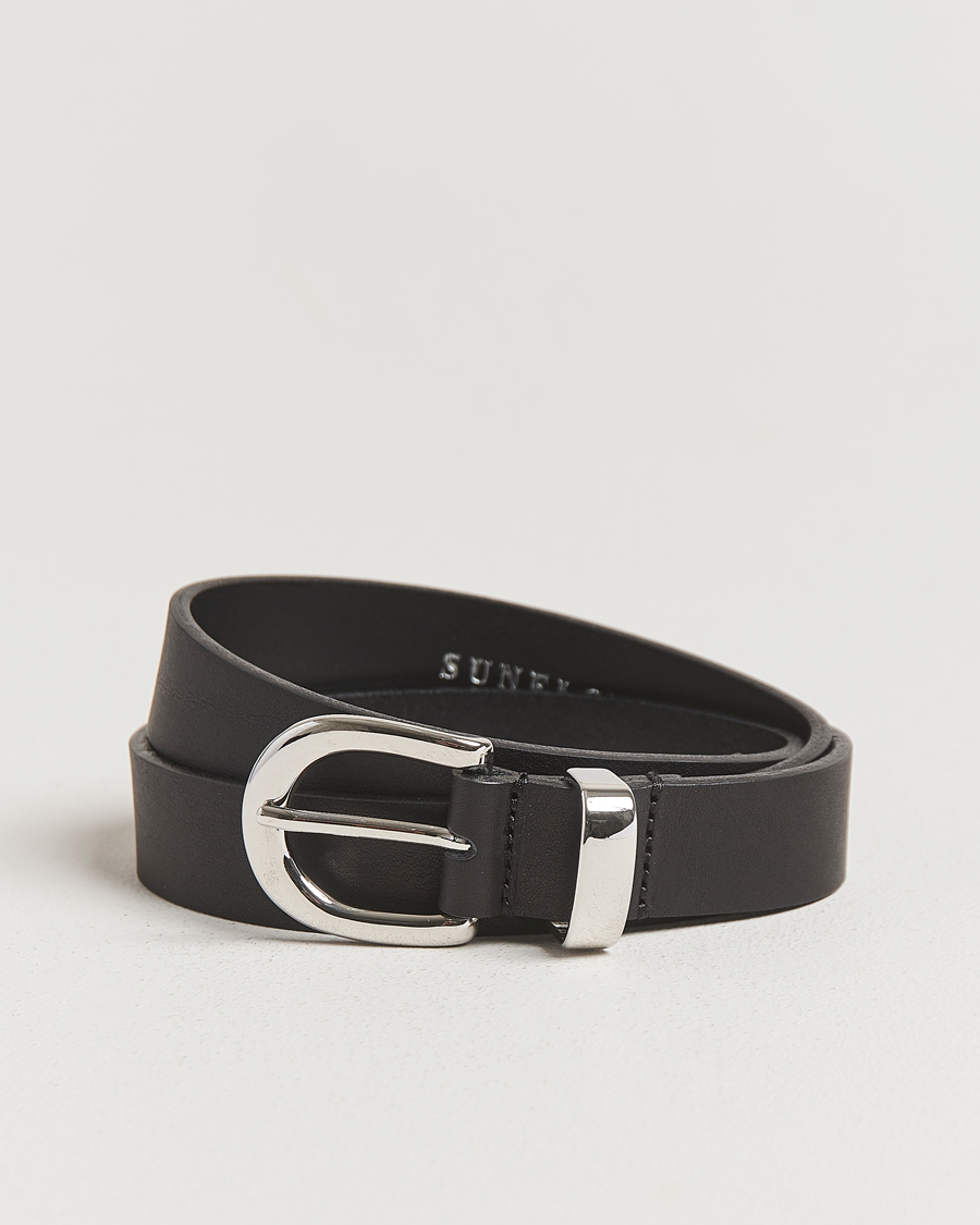 Herren | Sunflower Simple Belt Black Calf | Sunflower | Simple Belt Black Calf