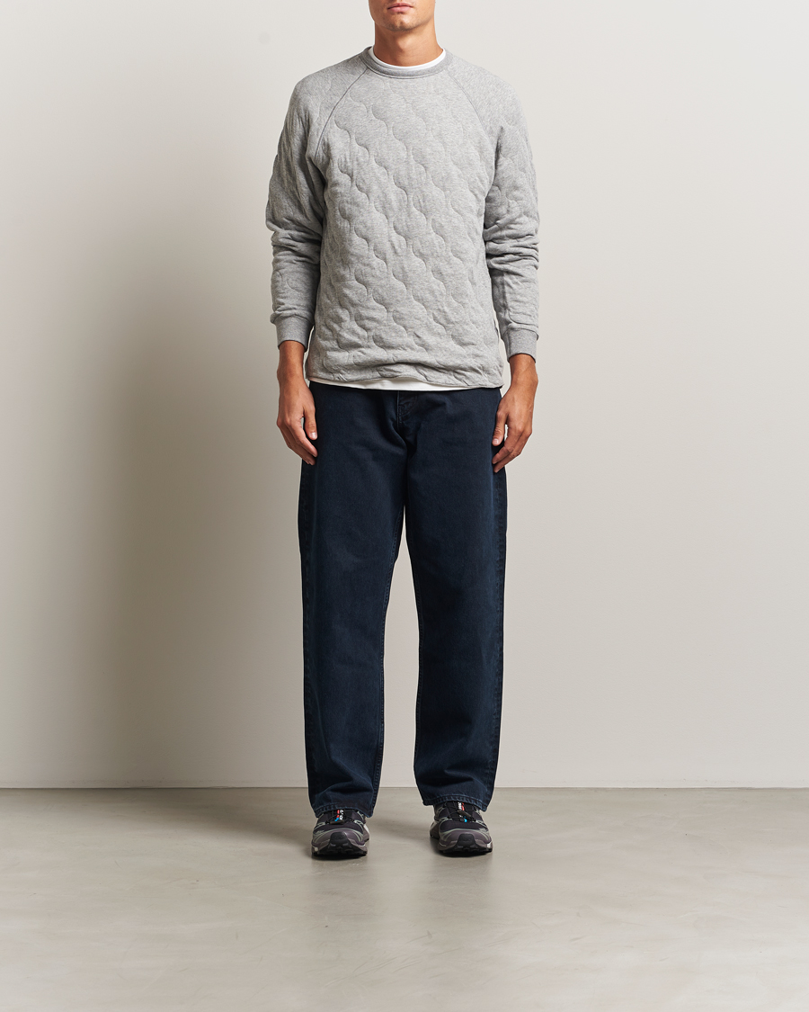 Herren | Pullover | BEAMS PLUS | MIL Quilt Crew Neck Grey