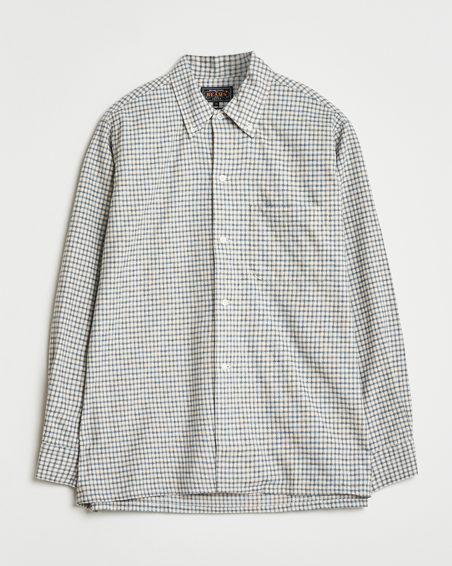 Herren | Hemden | BEAMS PLUS | Dobby Button Down Shirt White Plaid