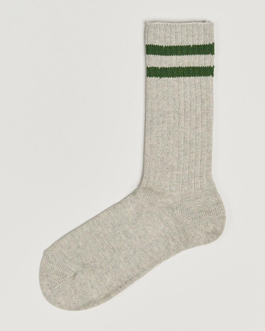 Herren | Unterwäsche | BEAMS PLUS | Schoolboy Socks Grey/Green