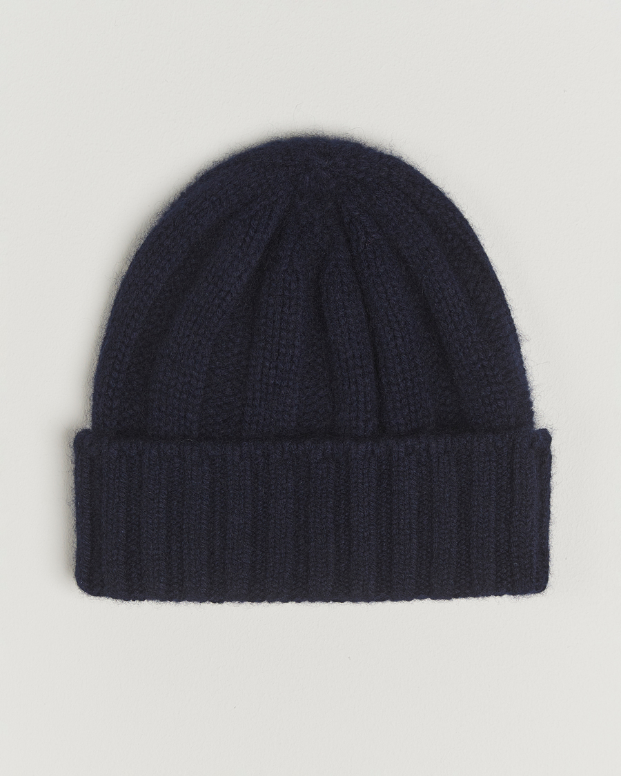 Herren | BEAMS PLUS Cashmere Rib Beanie Navy | BEAMS PLUS | Cashmere Rib Beanie Navy