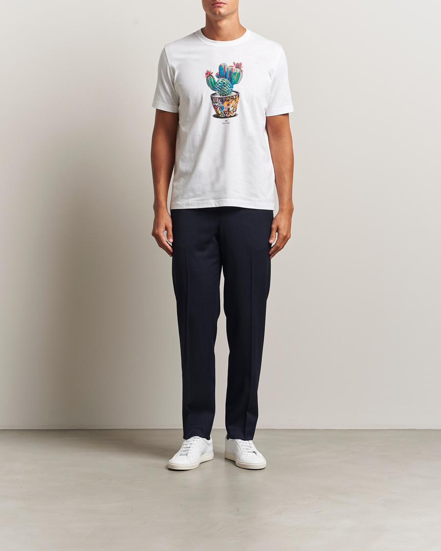 Herren | T-Shirts | PS Paul Smith | Cactus Crew Neck T-Shirt White