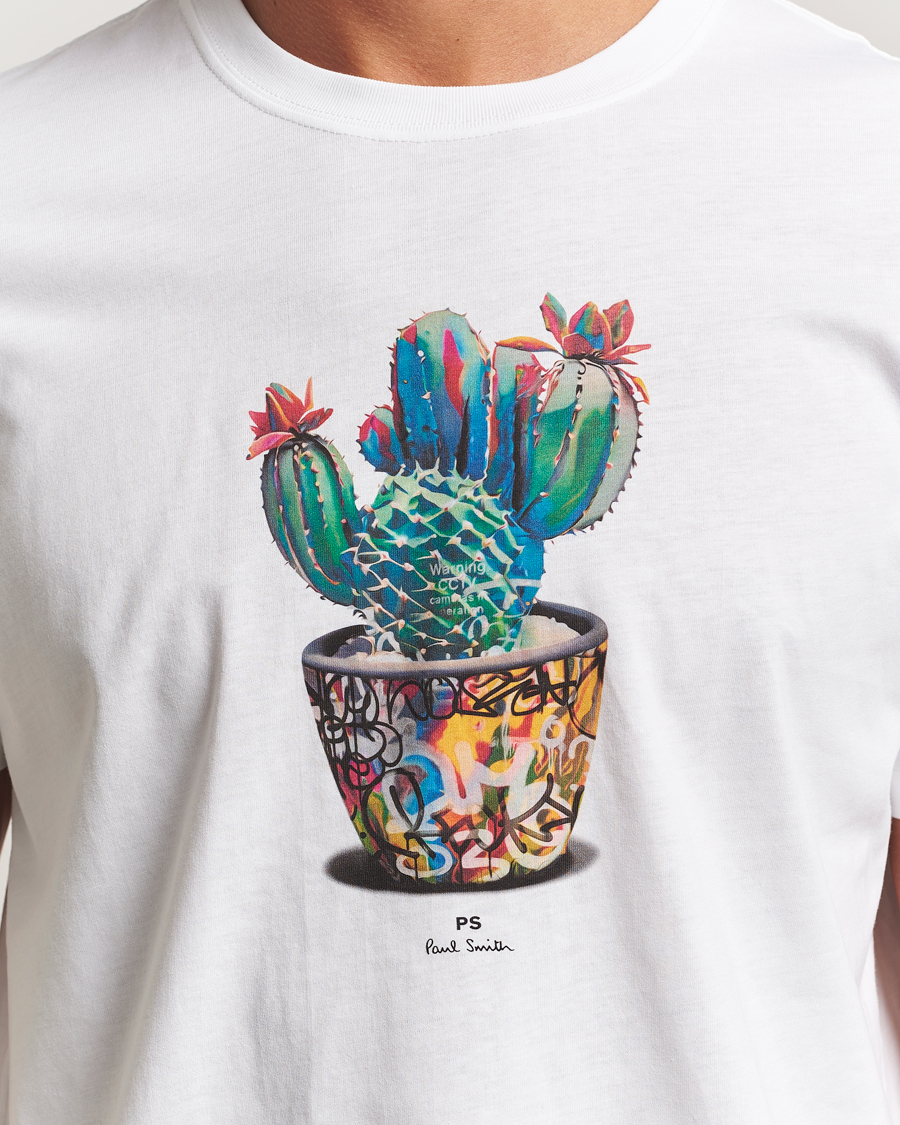Herren | T-Shirts | PS Paul Smith | Cactus Crew Neck T-Shirt White