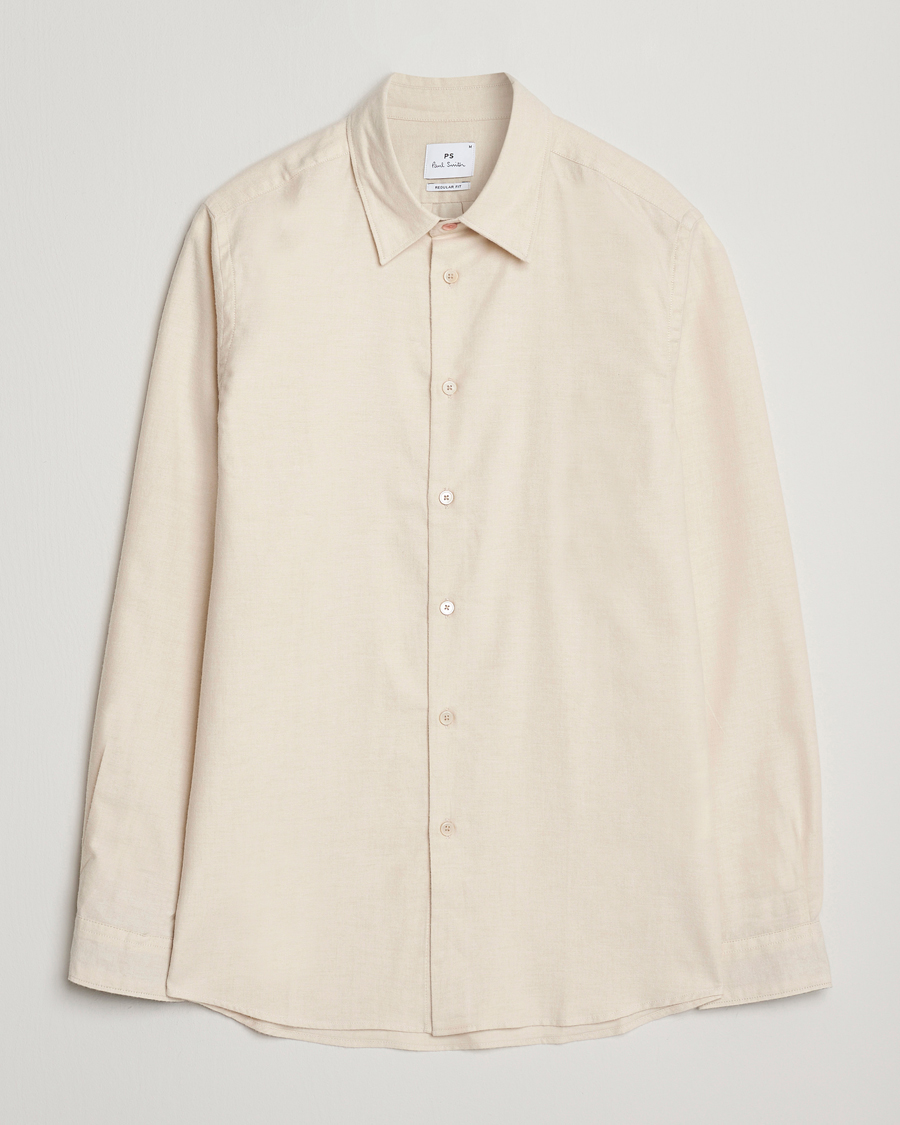 Herren | Hemden | PS Paul Smith | Brushed Cotton/Wool Shirt Off White