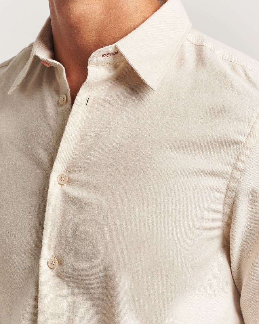 Herren | Hemden | PS Paul Smith | Brushed Cotton/Wool Shirt Off White