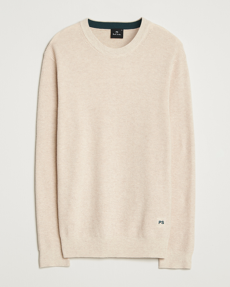 Herren | Pullover | PS Paul Smith | Waffle Knitted Crew Neck Sweater Off White
