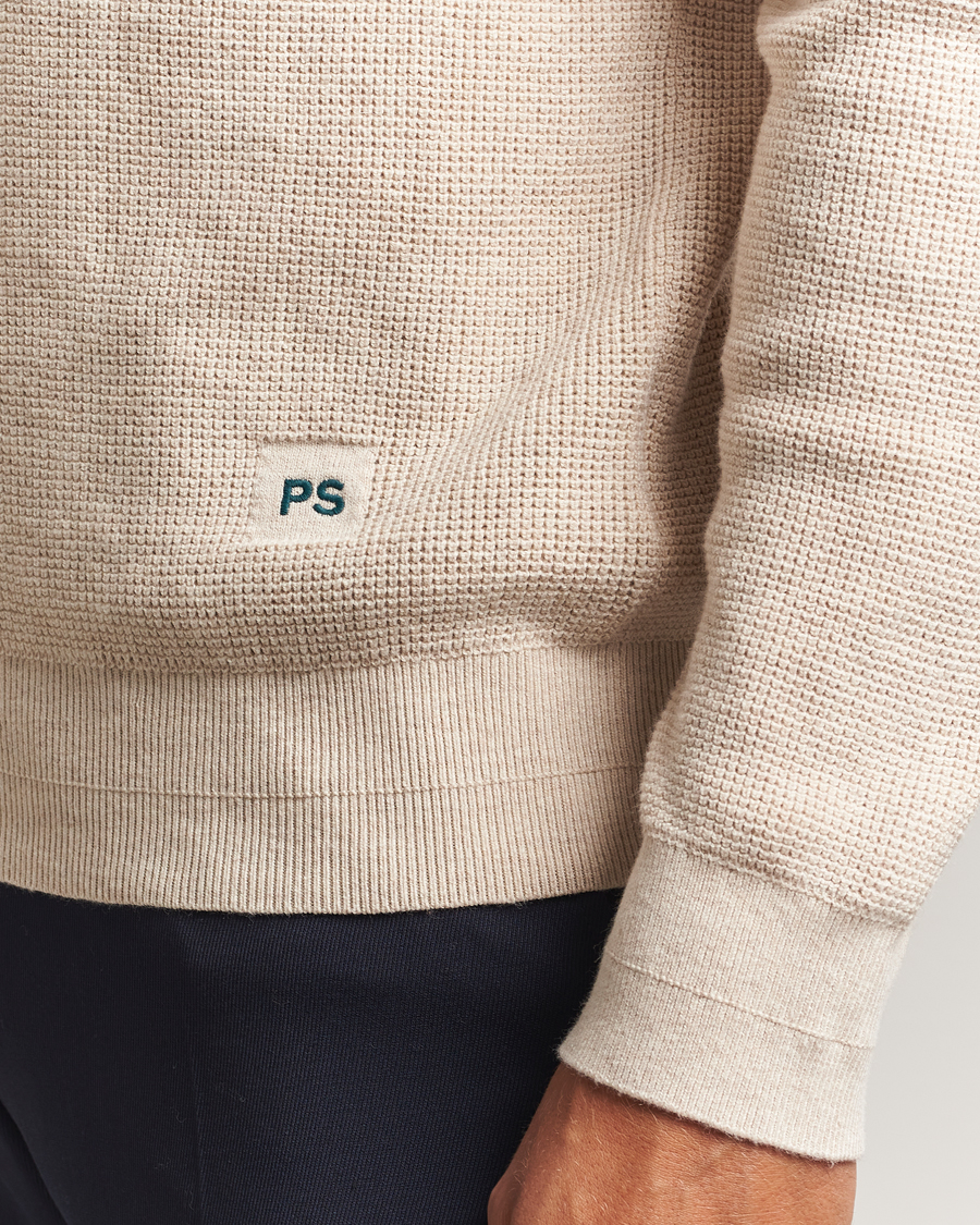 Herren | Pullover | PS Paul Smith | Waffle Knitted Crew Neck Sweater Off White