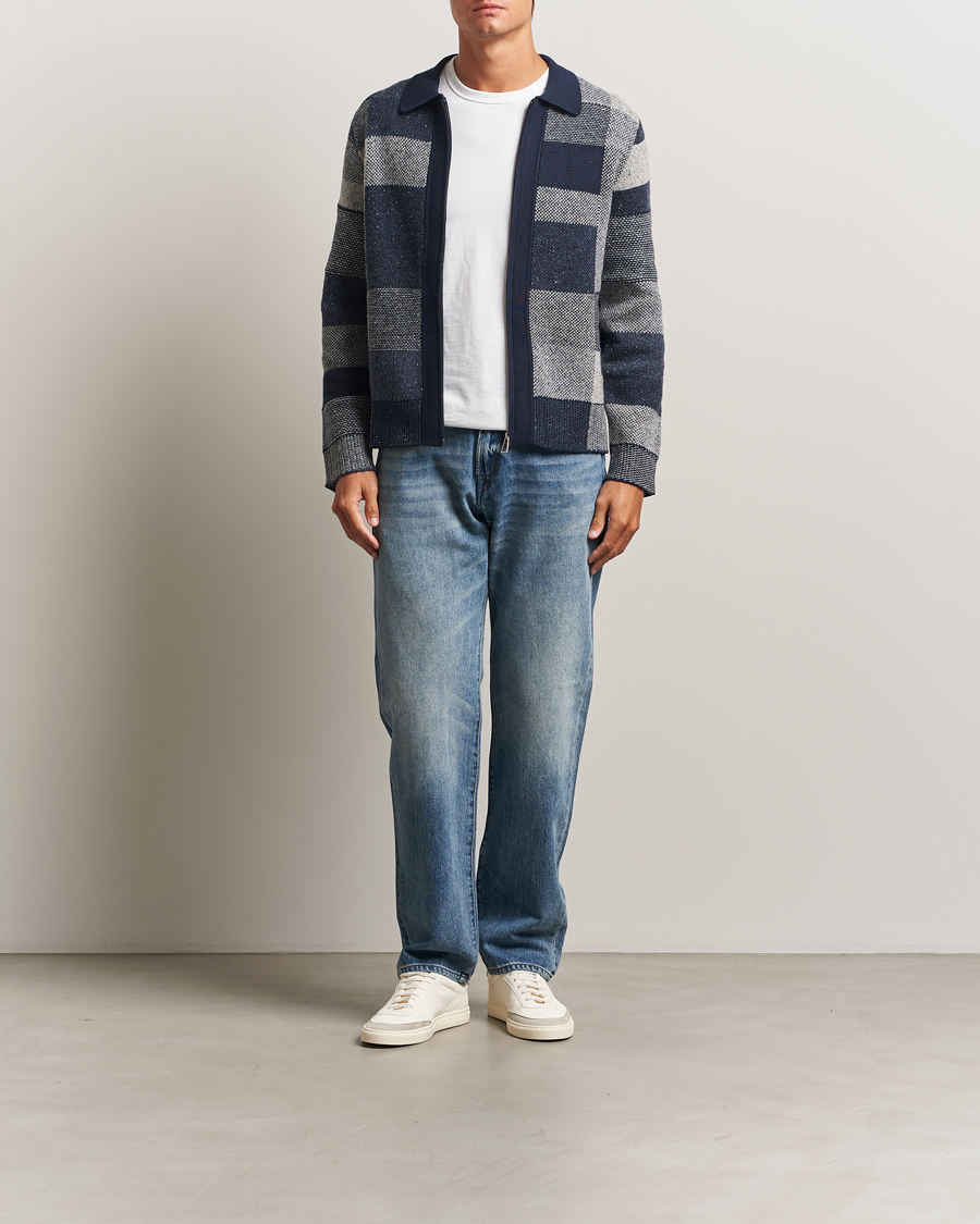 Herren | Pullover | PS Paul Smith | Colourblocked Knitted Full Zip Blue Multi
