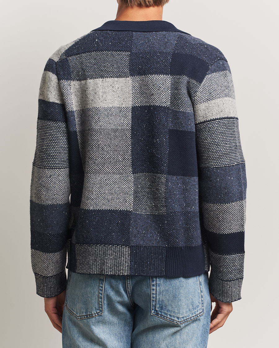 Herren | Pullover | PS Paul Smith | Colourblocked Knitted Full Zip Blue Multi