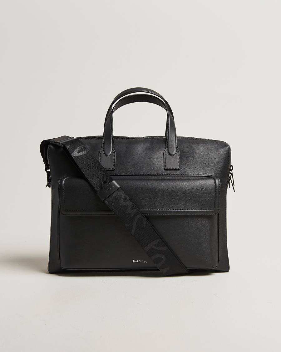 Herren | Paul Smith Leather Briefcase Black | Paul Smith | Leather Briefcase Black