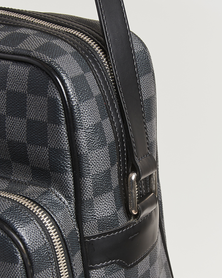 Herren | Pre-Owned & Vintage Bags | Louis Vuitton Pre-Owned | Leoh Shoulder Bag Damier Graphite