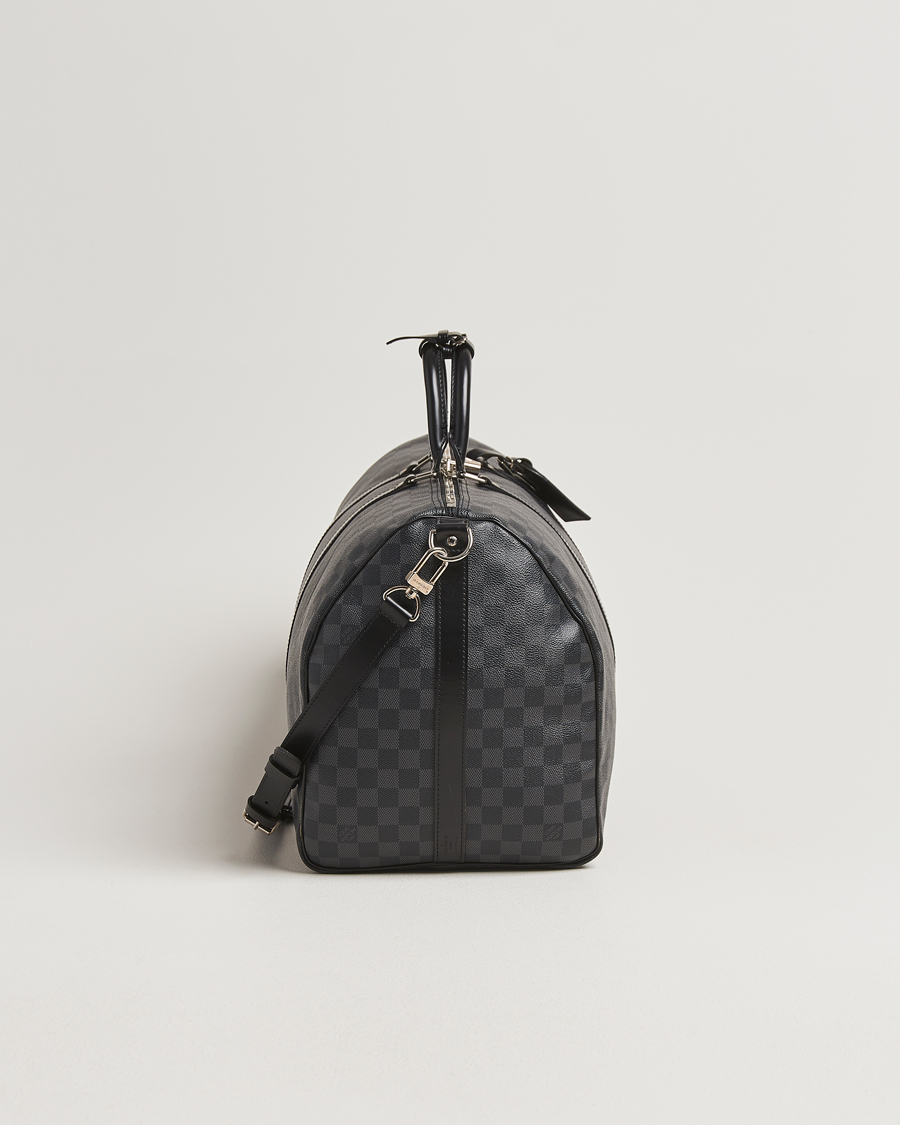 Herren | Louis Vuitton Pre-Owned Keepall Bandoulière 55 Damier Graphite | Louis Vuitton Pre-Owned | Keepall Bandoulière 55 Damier Graphite