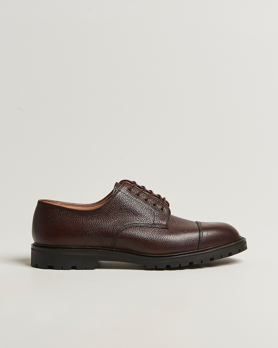 Herren | Derby | Crockett & Jones | Sandhurst Derby Vibram Brown Scotch Grain