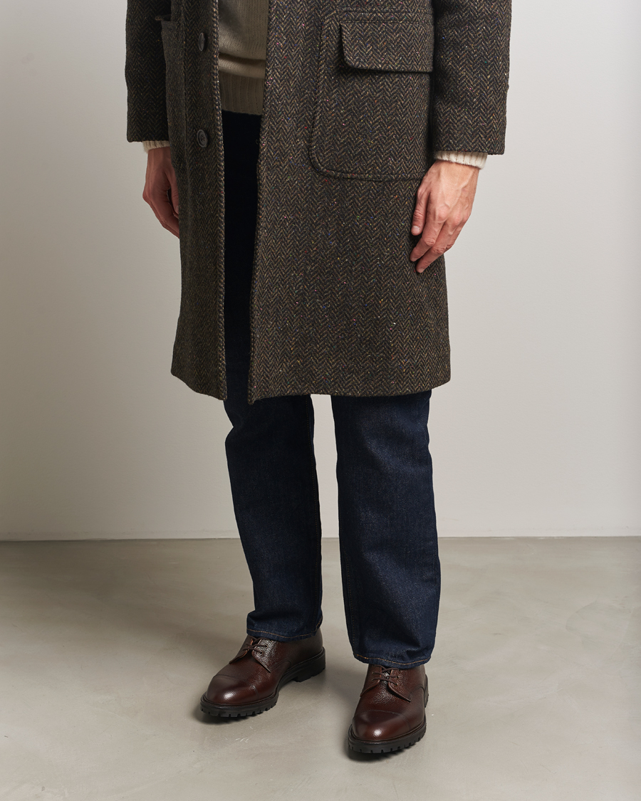 Herren | Derby | Crockett & Jones | Sandhurst Derby Vibram Brown Scotch Grain