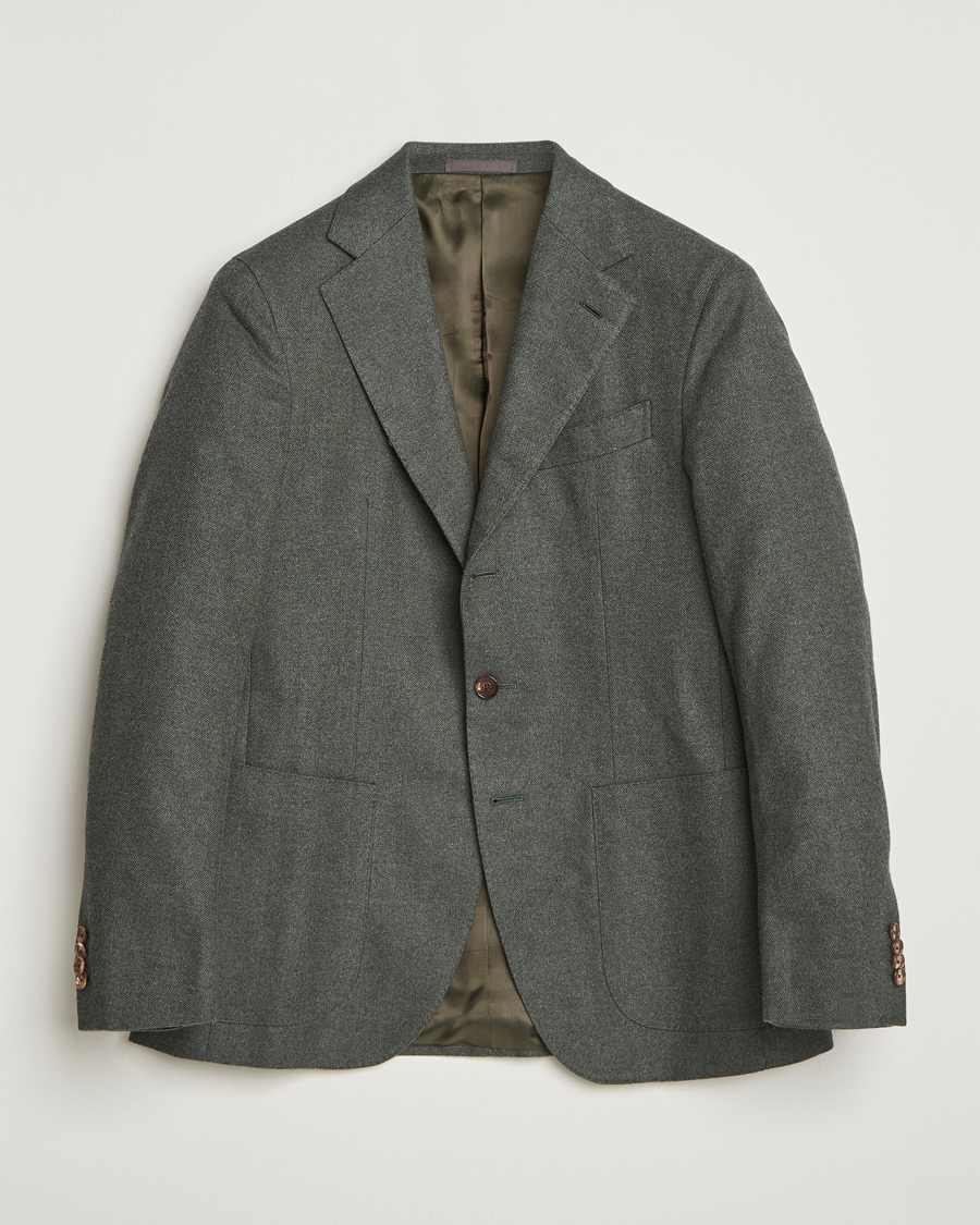 Herren | Sakkos | Caruso | Aida Brushed Cotton Herringbone Blazer