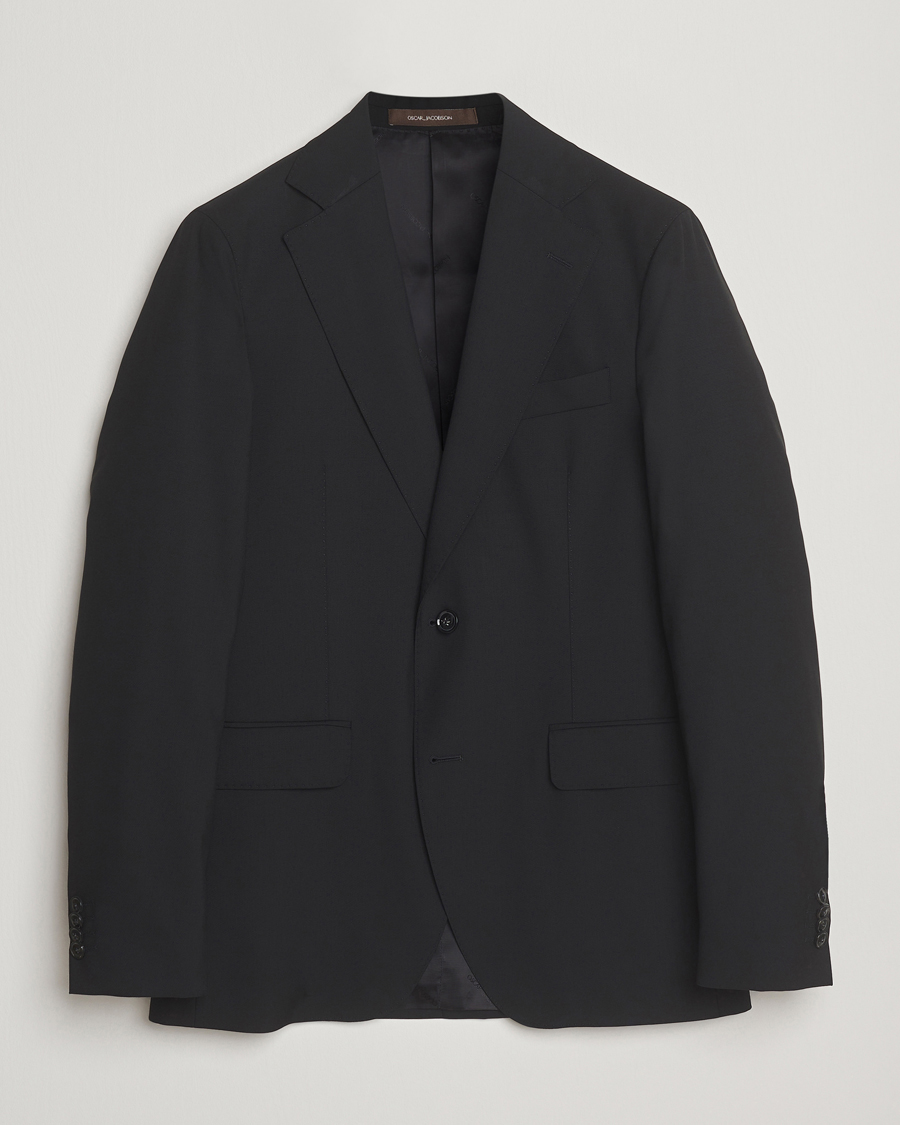 Herren | Sakkos | Oscar Jacobson | Ego Wool Blazer Black