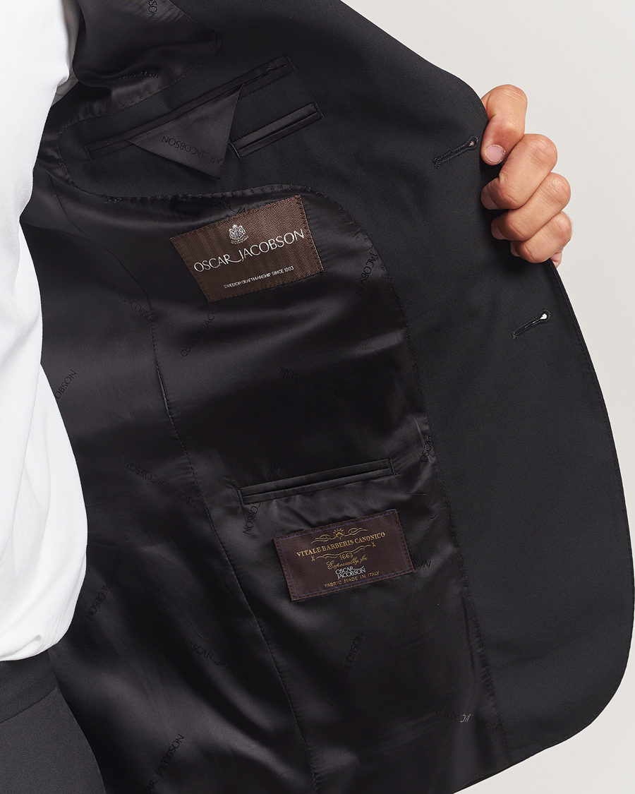 Herren | Sakkos | Oscar Jacobson | Ego Wool Blazer Black