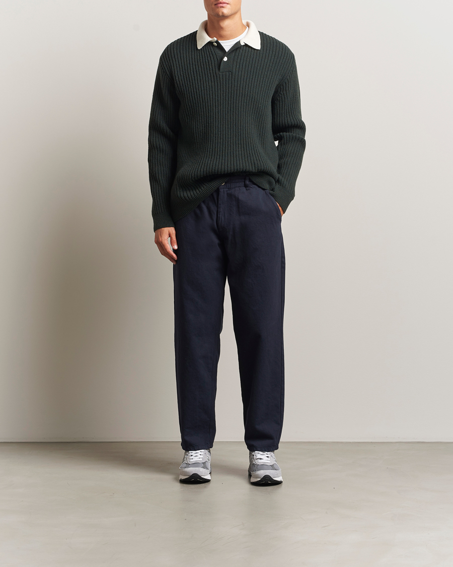 Herren | Hosen | Forét | Clay Twill Pants Navy