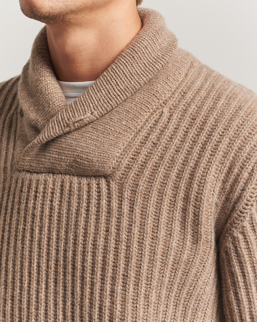 Herren | Pullover | Filson | Bristol Shawl Neck Sweater Oatmeal