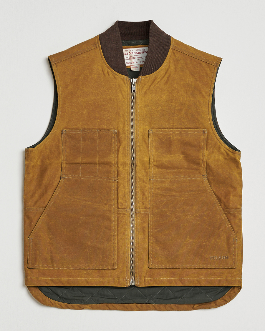 Herren | Jacken | Filson | Tin Cloth Insulated Work Vest Dark Tan