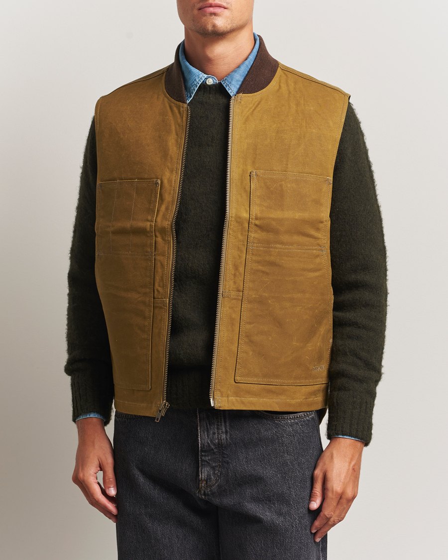 Herren | Jacken | Filson | Tin Cloth Insulated Work Vest Dark Tan