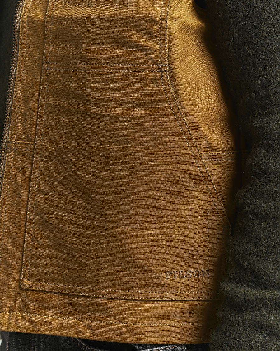 Herren | Jacken | Filson | Tin Cloth Insulated Work Vest Dark Tan