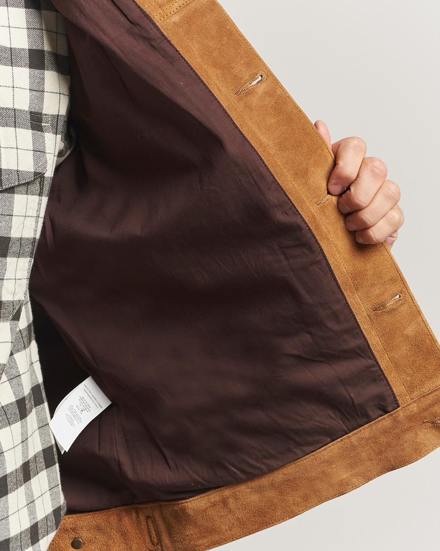 Herren | Jacken | Filson | Short Lined Suede Cruiser Saddle Brown