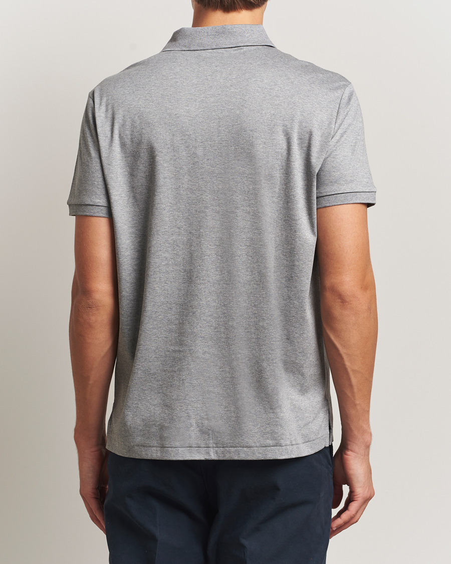 Herren | Poloshirts | Polo Ralph Lauren | Custom Slim Fit Cotton Polo Steel Heather