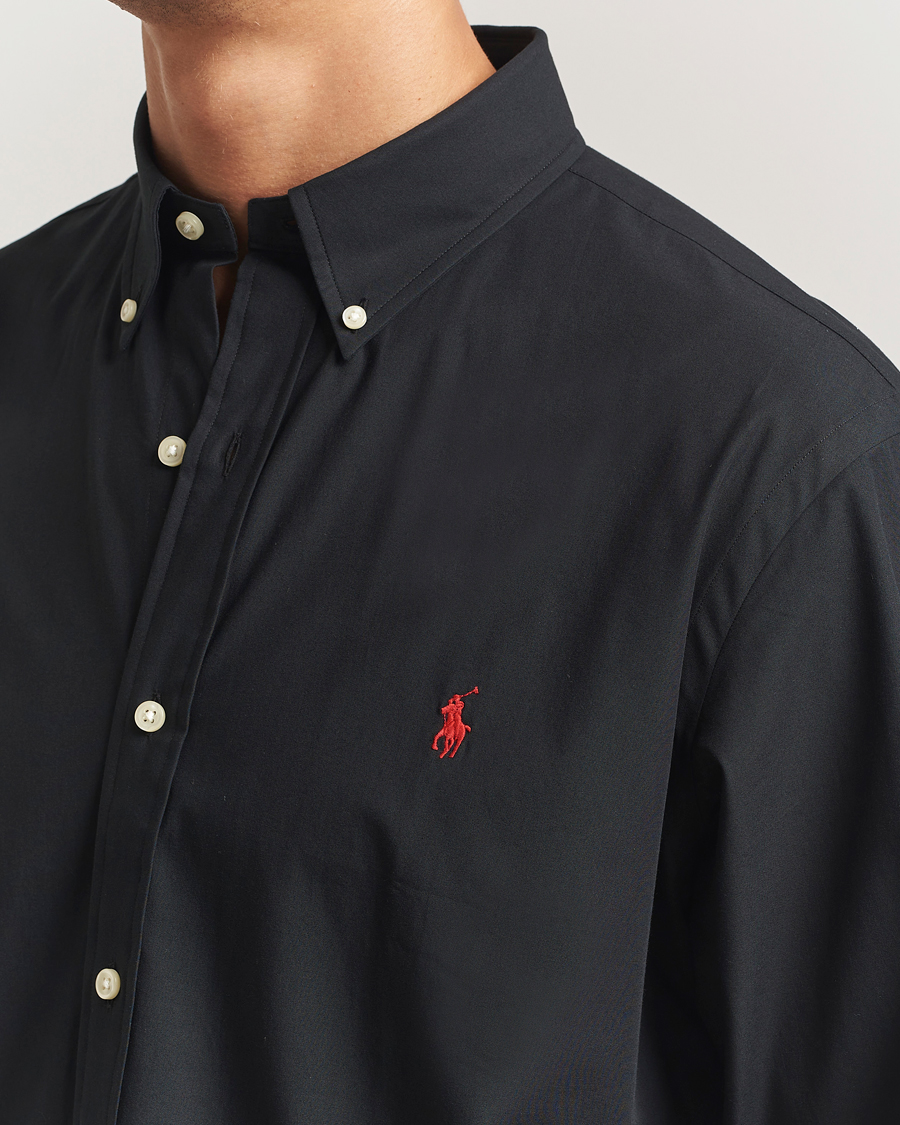 Herren | Hemden | Polo Ralph Lauren | Custom Fit Stretch Poplin Shirt Polo Black