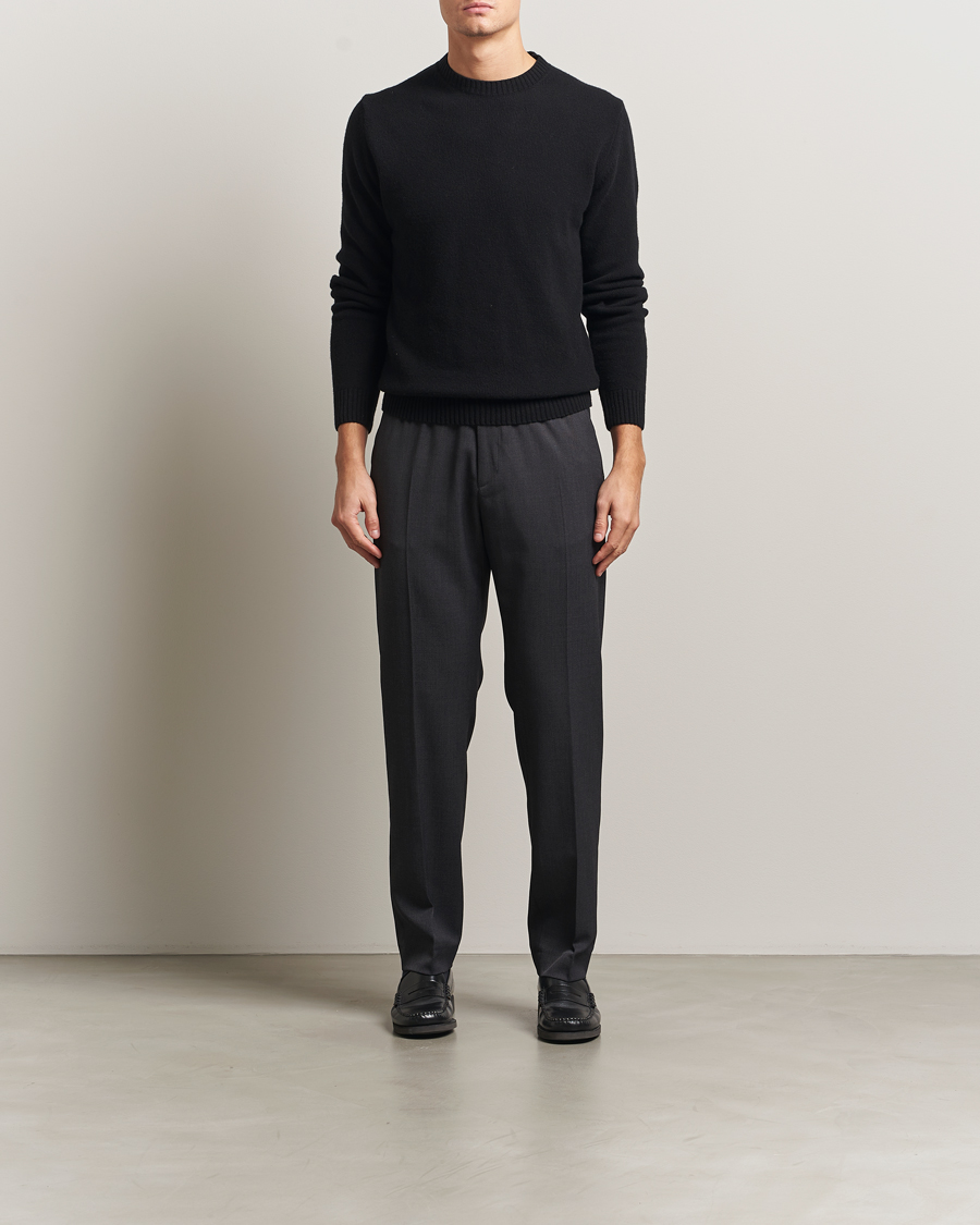 Herren | Hosen | Filippa K | Theo Relaxed Wool Trousers Mid Grey