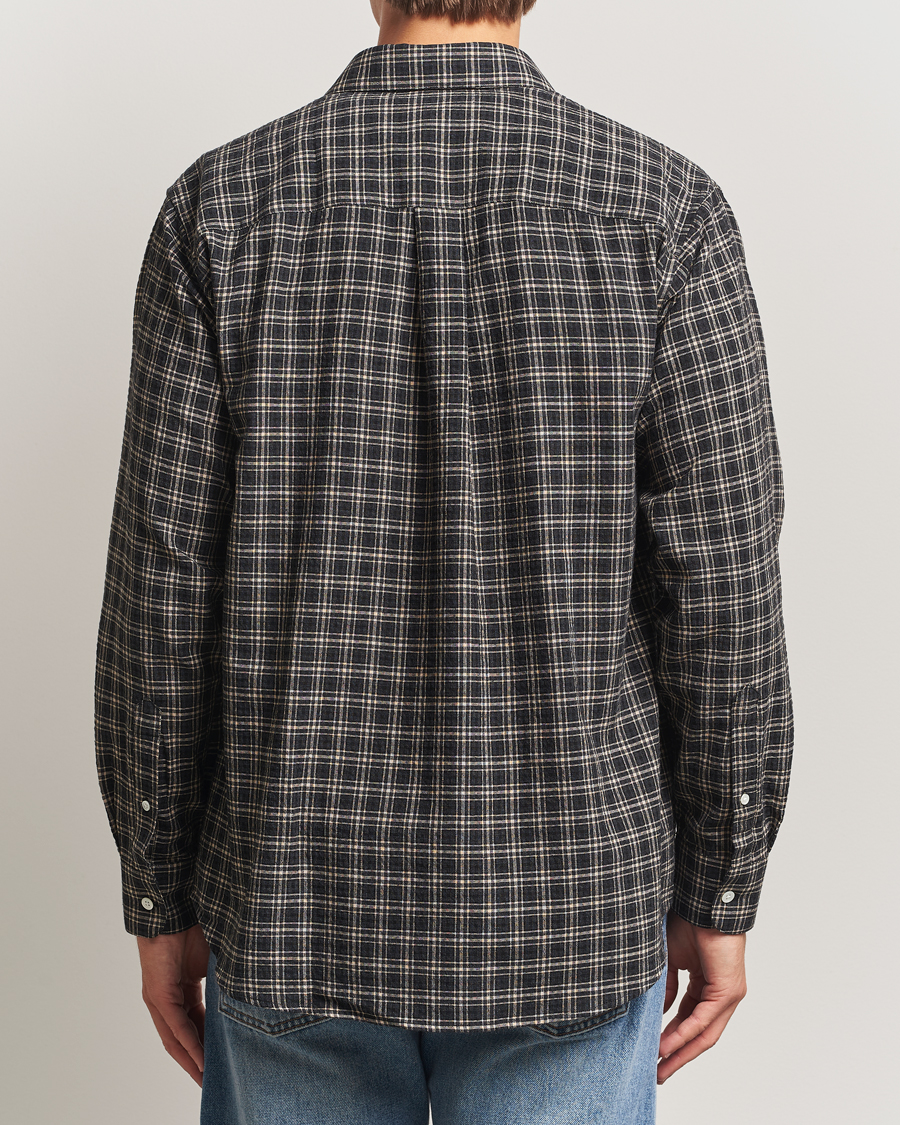 Herren | Hemden | A Day's March | Landon Checked Shirt Black