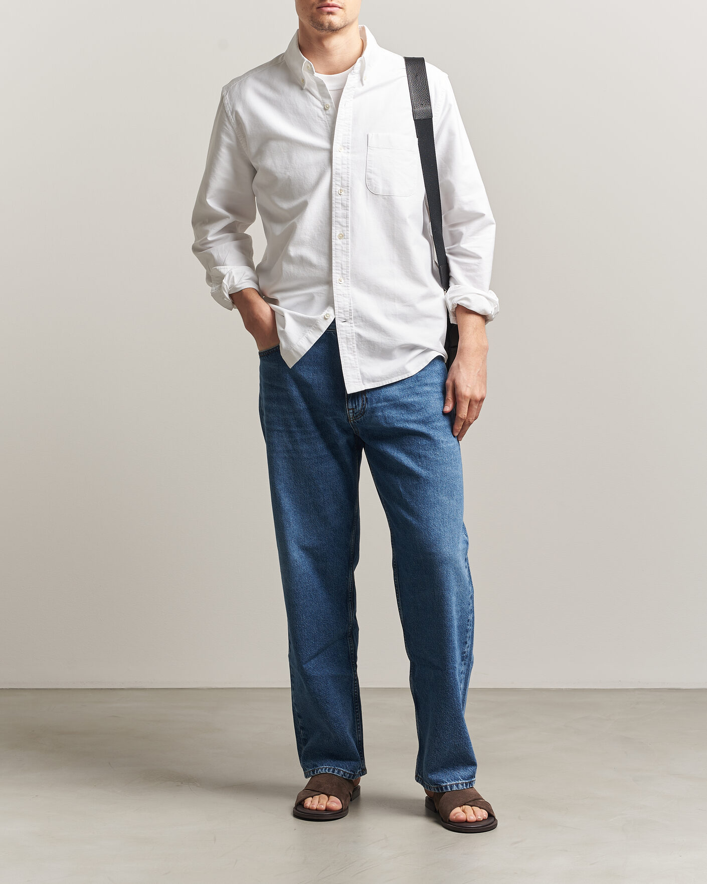 Herren | Hemden | A Day's March | Classic Oxford Shirt White