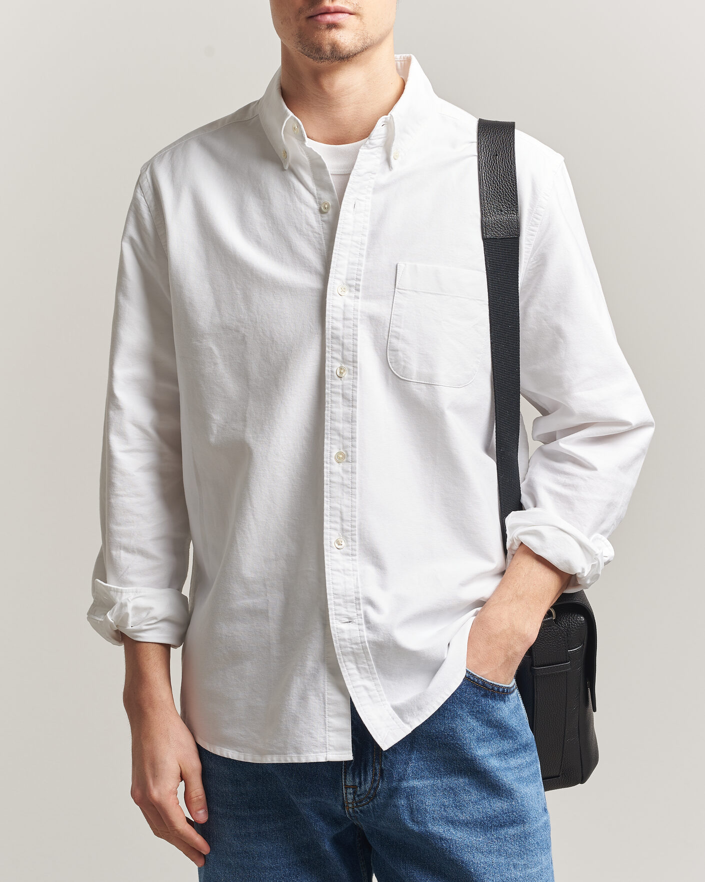 Herren | Hemden | A Day's March | Classic Oxford Shirt White