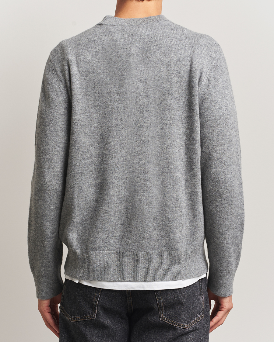 Herren | Pullover | A Day's March | Marlow Cashmere Blend Sweater Grey Melange
