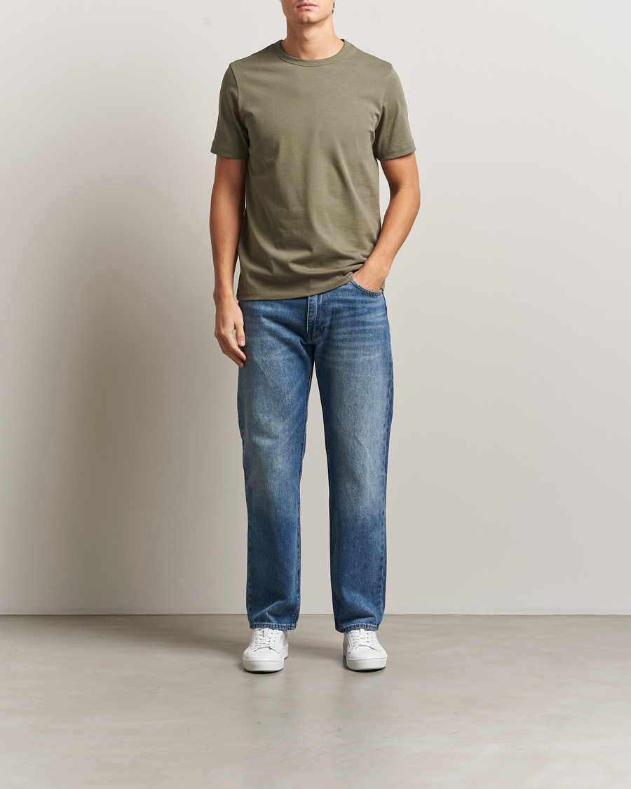 Herren | T-Shirts | A Day's March | Heavyweight T-Shirt Smoke Olive