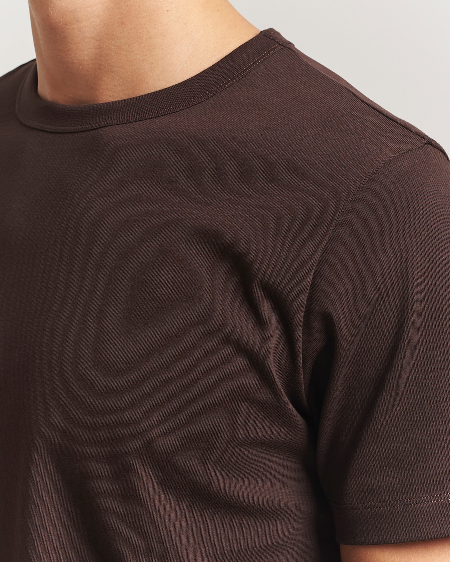 Herren | T-Shirts | A Day's March | Heavyweight T-Shirt Dark Brown