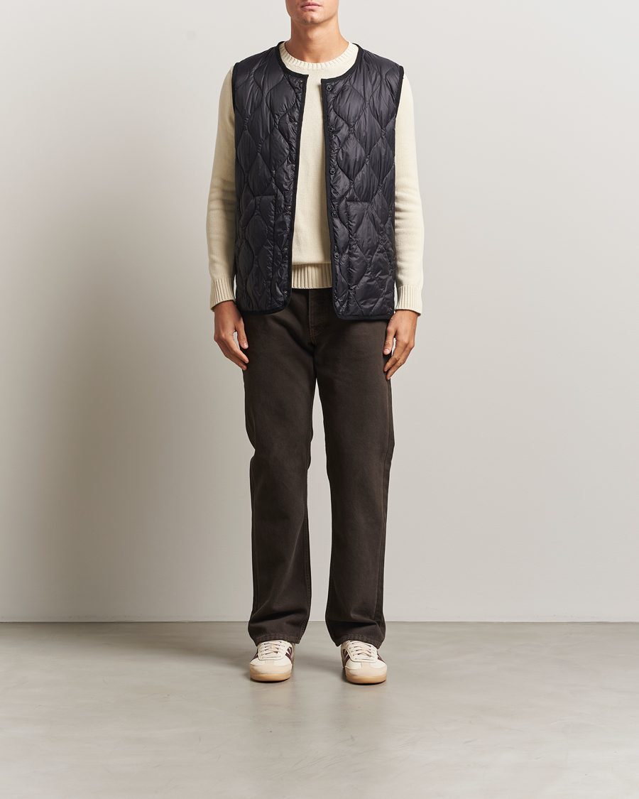 Herren | Westen | TAION | Military Crew Neck Down Vest Black