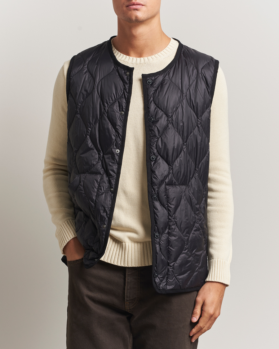 Herren | Jacken | TAION | Military Crew Neck Down Vest Black