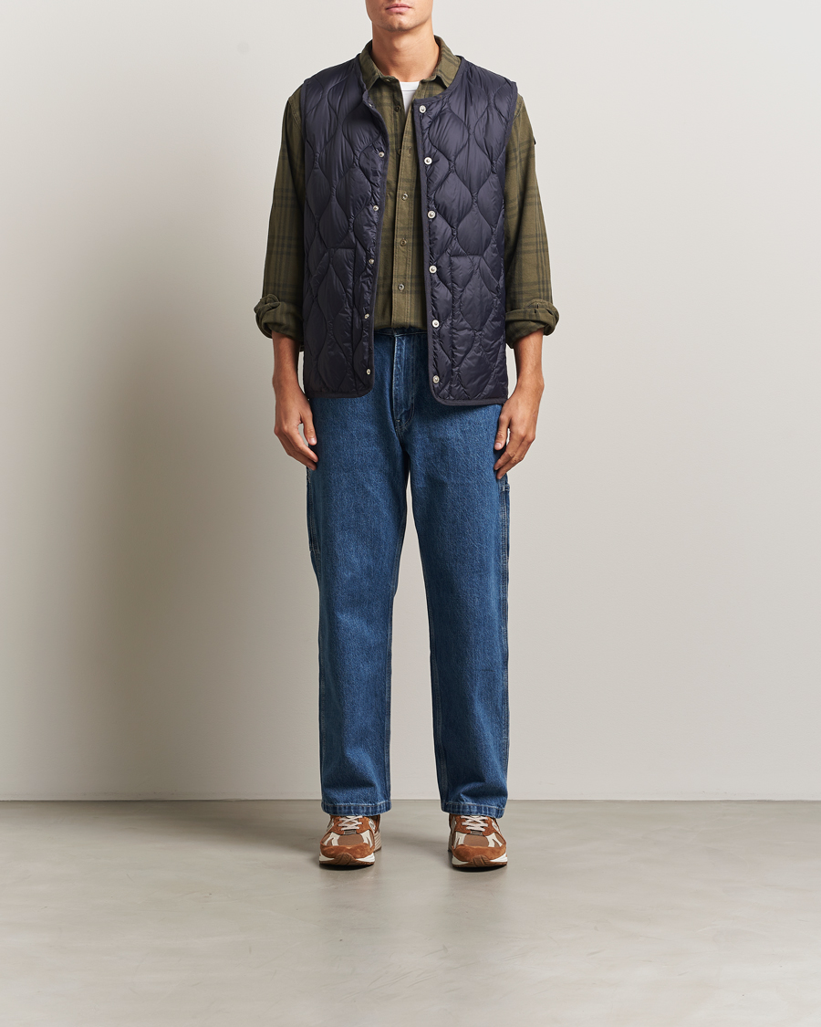 Herren | Westen | TAION | Military Crew Neck Down Vest Navy