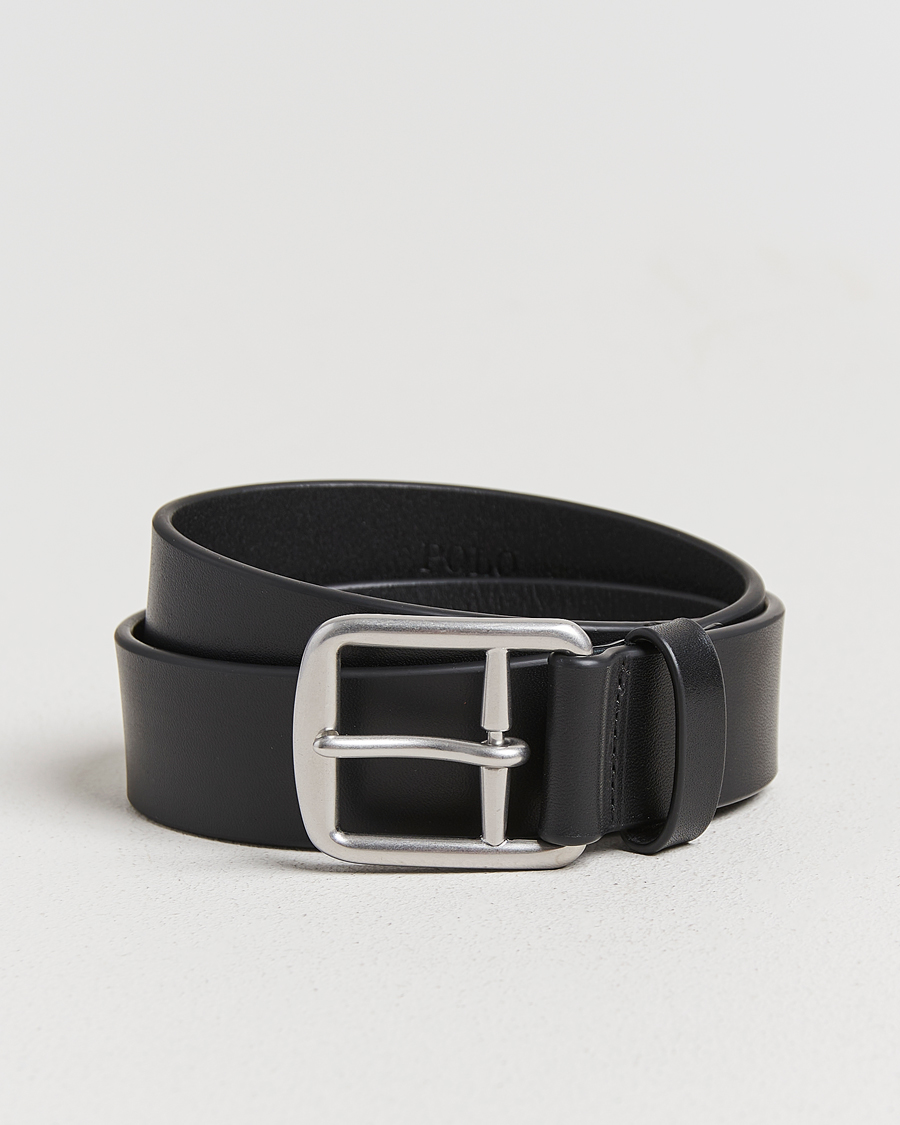Herren | Gürtel | Polo Ralph Lauren | Signature Pony Leather Belt Black