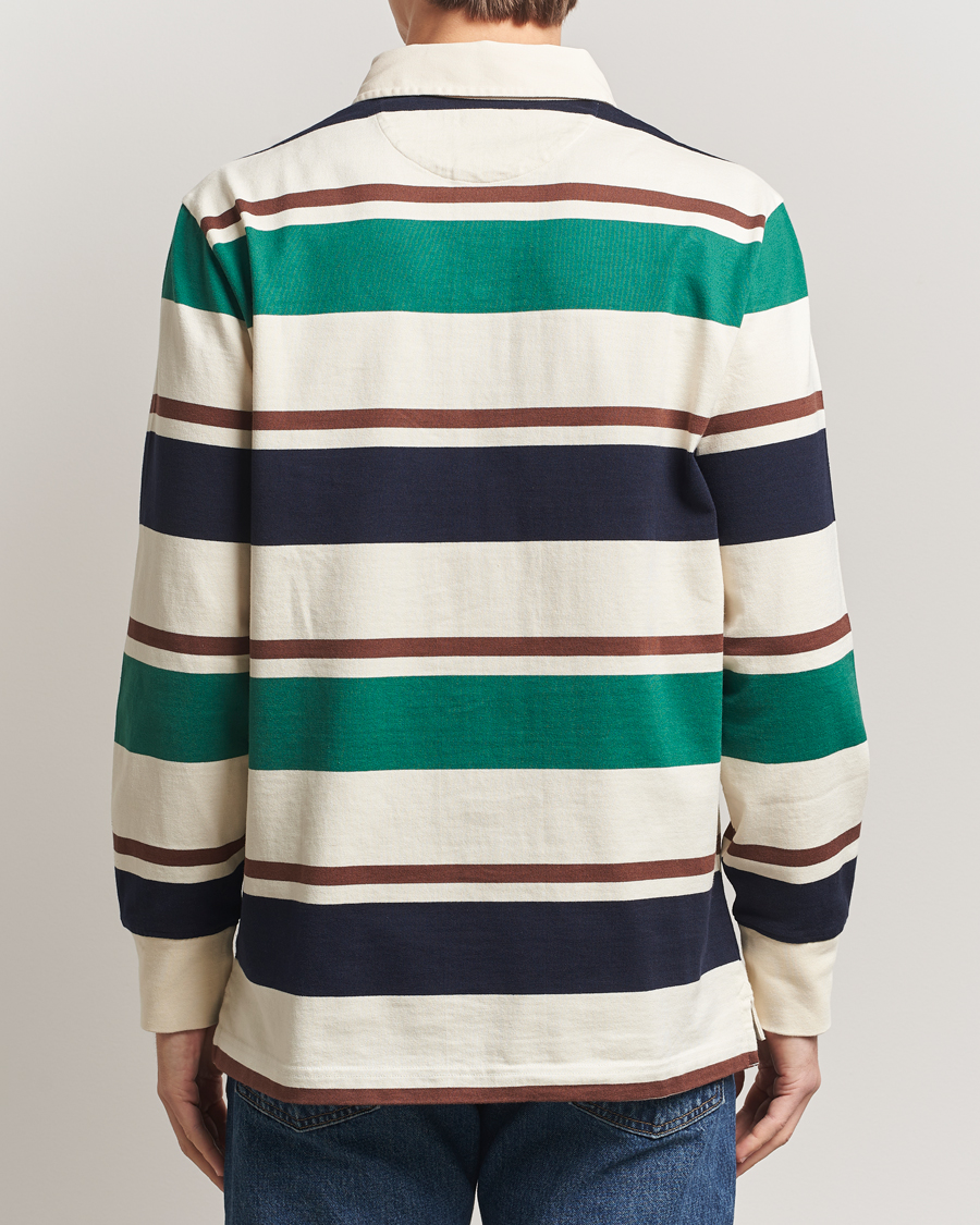 Herren | Pullover | GANT | Striped Heavy Rugger Cream Multi